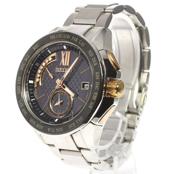 SEIKO Brights 8B54-0AX0/SAGA141 Chronograph Solar Powered Radio Men's_785616 - Picture 2 of 6